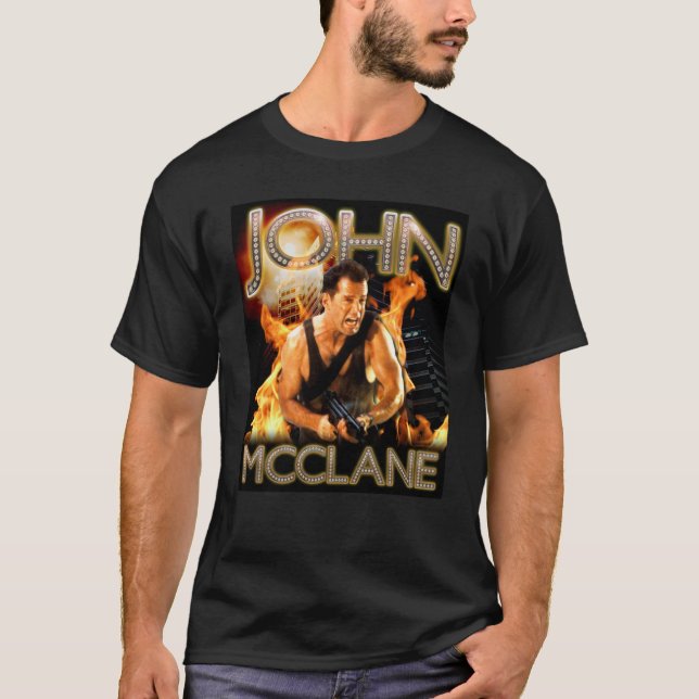 Die Hard Christmas Bling  John McClane72 T-Shirt (Vorderseite)