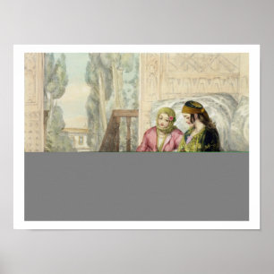 Die Harem, Platte 1 von "Illustrationen von Konsta Poster