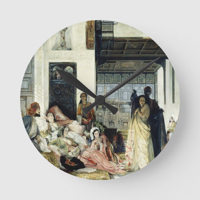 Die Harem Runde Wanduhr (Vorderseite)