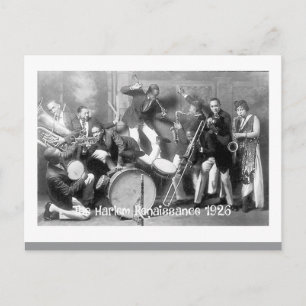 Die Harlem Renaissance 1926 – Jazz-Ära-Postkarte  Postkarte