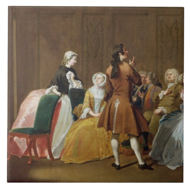 Die Harlowe Familie, von Samuel Richardsons 'Clar Fliese (Vorderseite)