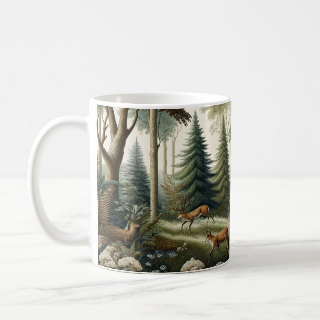 Die Harmonie der Natur: Botanisches nahtloses Must Kaffeetasse (Links)