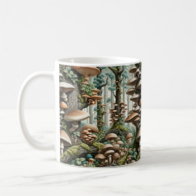 Die Harmonie der Natur: Botanisches nahtloses Must Kaffeetasse (Links)