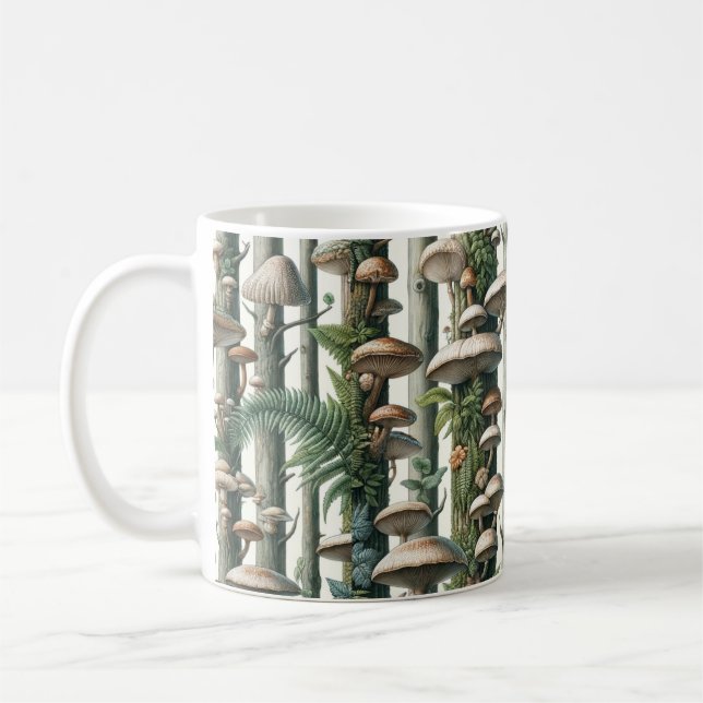Die Harmonie der Natur: Botanisches nahtloses Must Kaffeetasse (Links)