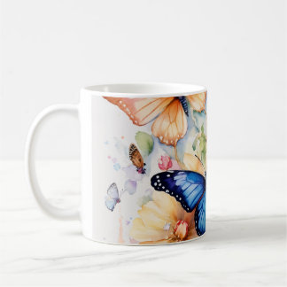 Die Harmonie der Natur: Schmetterling & T - Shirt  Kaffeetasse
