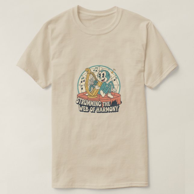 Die Harmoniewebseite zupfen T-Shirt (Design vorne)
