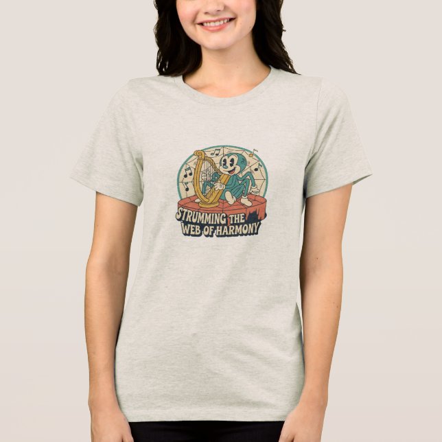 Die Harmoniewebseite zupfen Tri-Blend Shirt (Vorderseite)