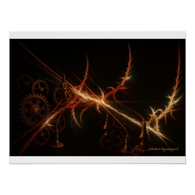 Die Harpe Fulante - Artefact Steampunk Luminante Poster (Vorderseite)