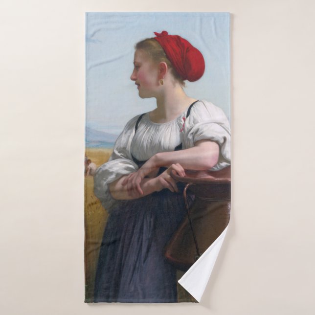 Die Harvester, Bouguereau Badehandtuch (Badehandtuch)