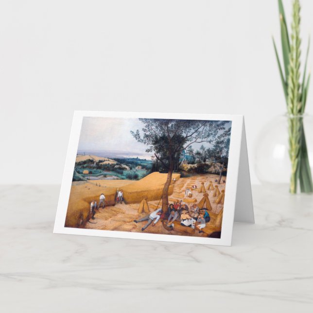 Die Harvester, Pieter Bruegel Karte (Vorderseite)