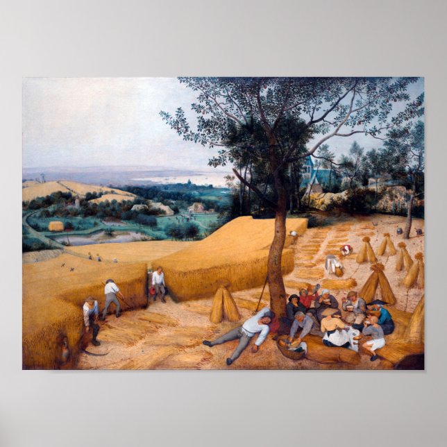 Die Harvesters, Pieter Bruegel Poster (Vorne)