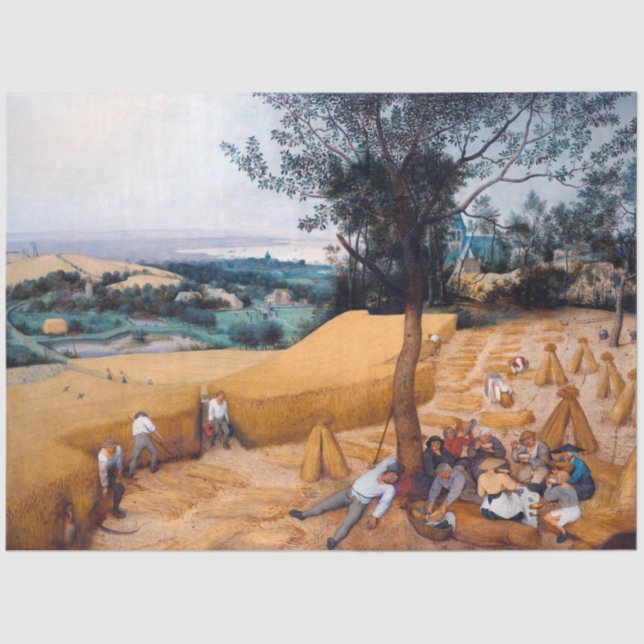 Die Harvesters, Pieter Bruegel Seidenpapier (Vorderseite)