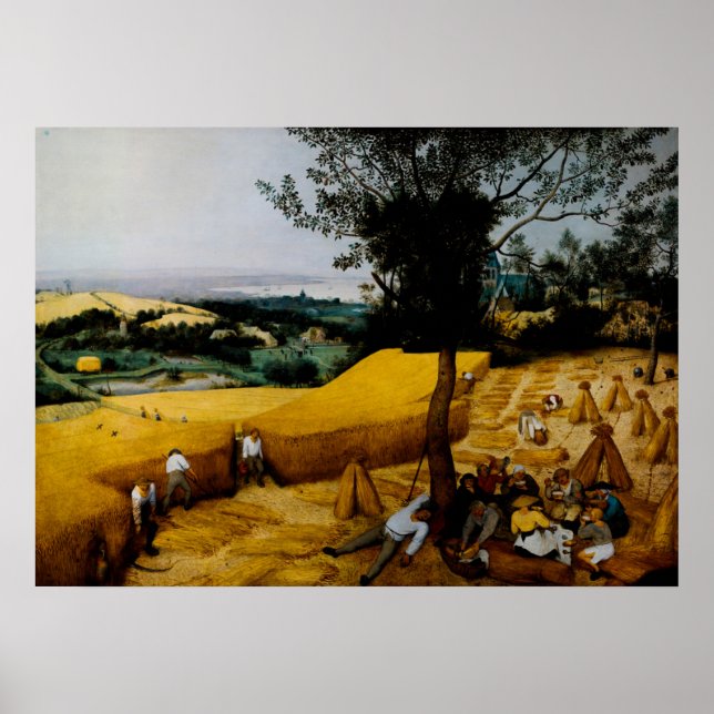 Die Harvesters von Pieter Brueghel the Elder Poster (Vorne)