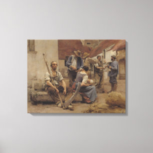 Die Harvesters zahlen, 1882 Leinwanddruck