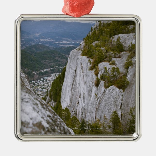 Die "Haupt" Arial Ansicht in Squamish Silbernes Ornament (Vorne)