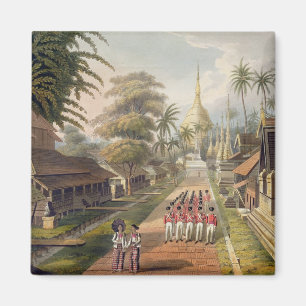 Die Hauptannäherung an die große Dagon Pagode a Magnet
