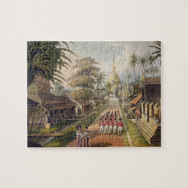 Die Hauptannäherung an die große Dagon Pagode a Puzzle (Horizontal)