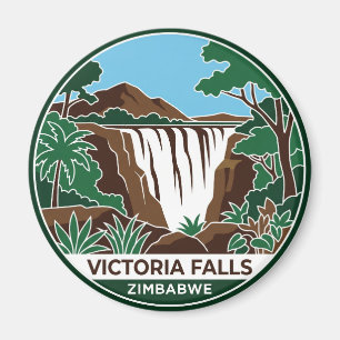 Die Hauptfälle, Victoriafälle Simbabwe Magnet