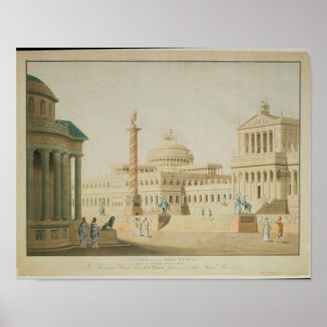 Die Hauptstadt, das Set-Design für "Titus" Poster (Vorne)