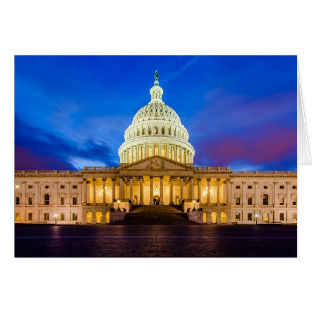 Die Hauptstadt der Vereinigten Staaten zur blauen  (Vorderseite (Horizontal))