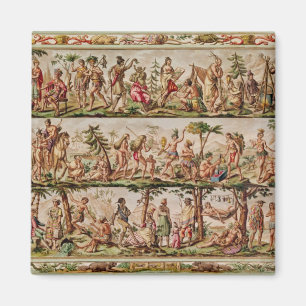 Die Hauptvölker des Amerikas, c.1798-99 Magnet