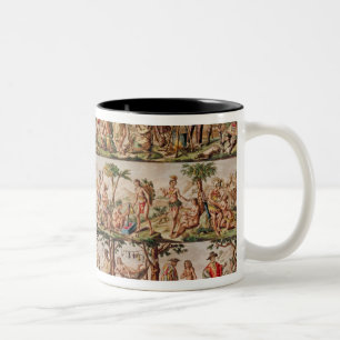 Die Hauptvölker des Amerikas, c.1798-99 Zweifarbige Tasse