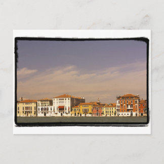 Die Häuser am Wasser, Venedig, Italien. Postkarte
