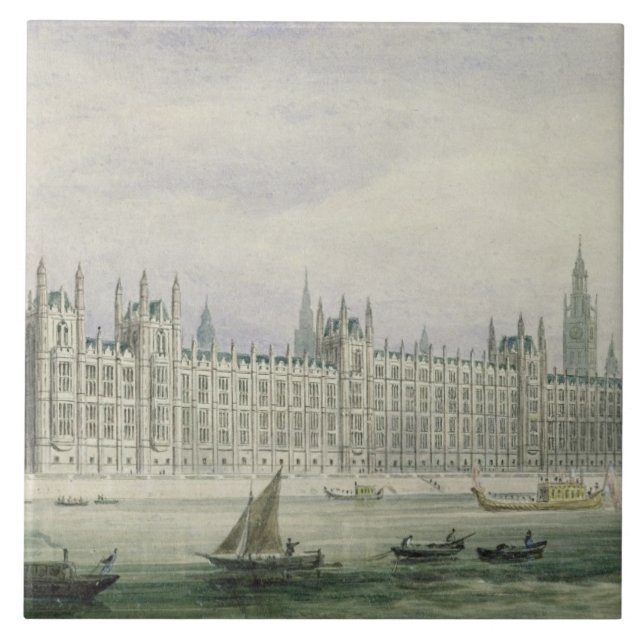 Die Häuser des Parlaments (Graphit, Stift u. Tinte Fliese (Vorderseite)