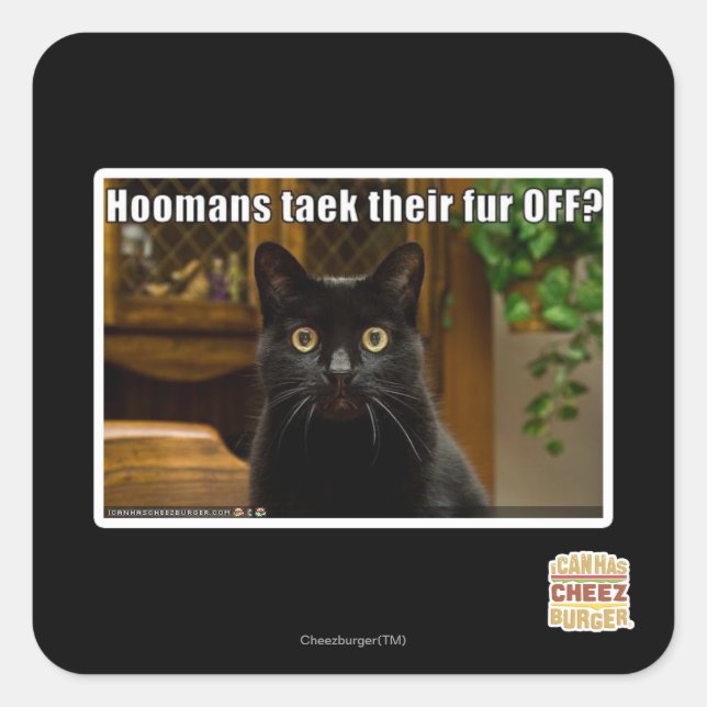 Die Häuser verziehen sich. Quadratischer Aufkleber (Vorderseite)