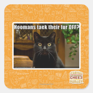 Die Häuser verziehen sich. Quadratischer Aufkleber