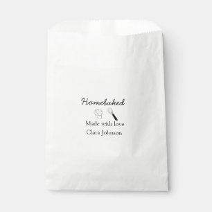 Die hausgemachte Bäckerei mit Liebe geben die Name Geschenktütchen