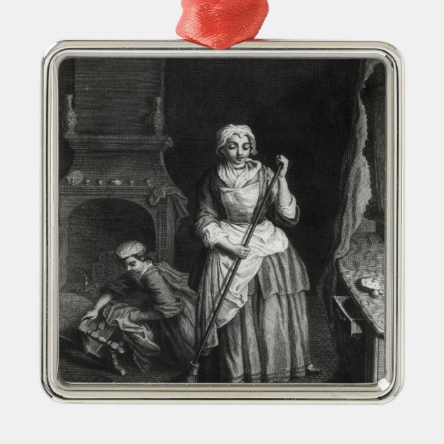 Die Haushälterin Silbernes Ornament (Vorne)