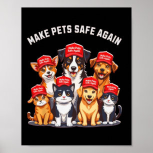 Die Haustiere wieder in Sicherheit bringen - die l Poster