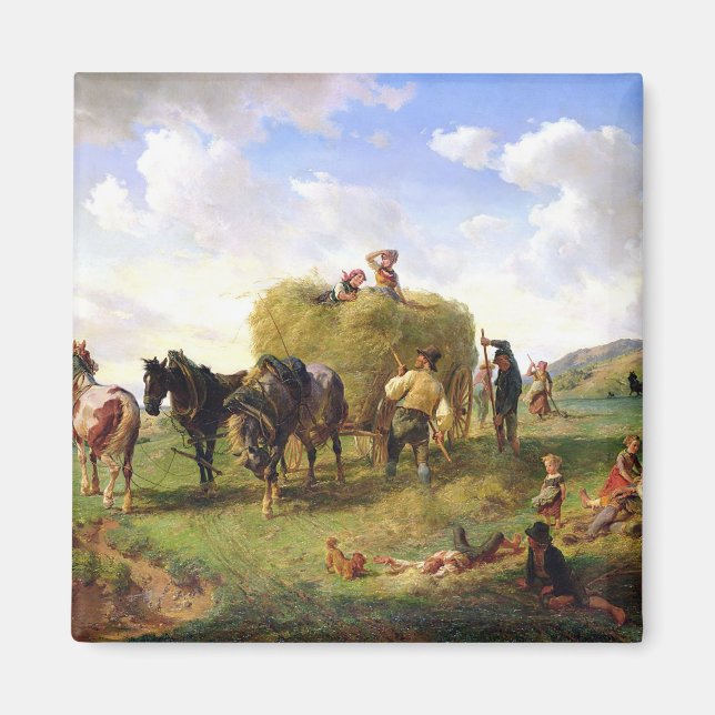 Die Hay Harvest, 1869 Magnet (Vorne)