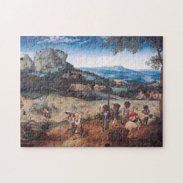 Die Haymaking, Pieter Bruegel Puzzle (Horizontal)