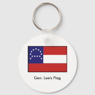 Die Headquarters-Flagge des allgemeinen Lees Schlüsselanhänger