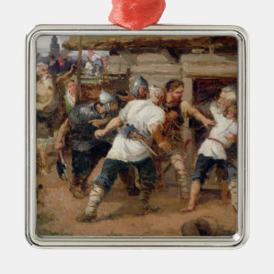 Die Heiden töteten die ersten Christen Silbernes Ornament