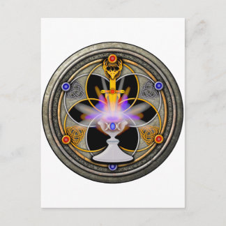 Die heidnische Große Rite Postkarte