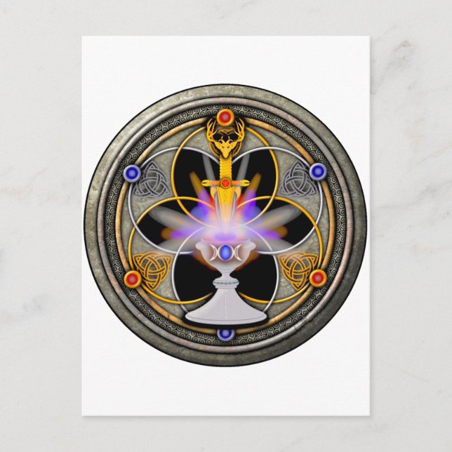 Die heidnische Große Rite Postkarte (Vorderseite)