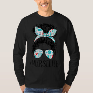 Die heilende Frisur der Frau bun das Leben der Kra T-Shirt
