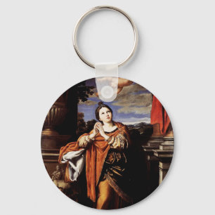 Die heilige Agnes von Domenico Zampieri Schlüsselanhänger