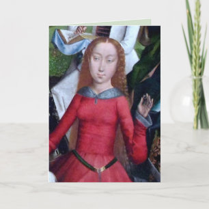 Die heilige Agnes von Rom (Detail; M 070) Card Karte
