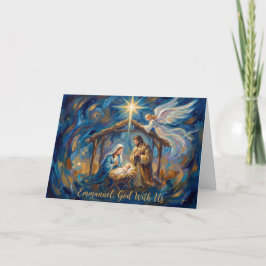 Die heilige Ankunft Weihnachtskarte Karte