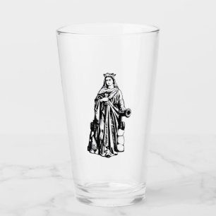 Die heilige Barbara, die große Märtyrerin, sakrale Glas