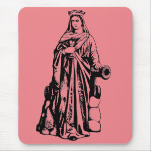 Die heilige Barbara, die große Märtyrerin, sakrale Mousepad