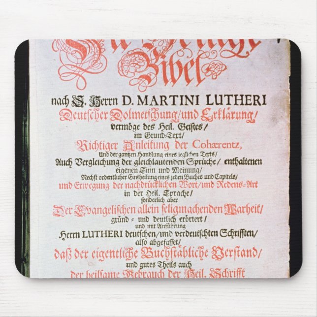 Die heilige Bibel, Vol. I., 1681 Mousepad (Vorne)