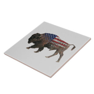 Die heilige Buffalo-Keramik Fliese