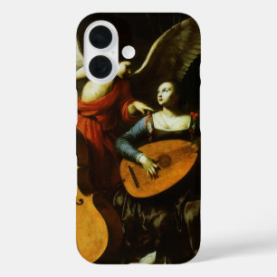 Die heilige Cäcilia und der Engel von Carlo Sarace iPhone 16 Hülle