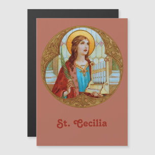 Die heilige Cäcilia von Rom (BK 003) Magnetische G Magnetkarte