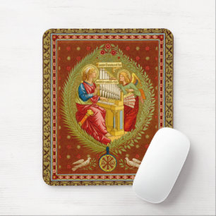 Die heilige Cäcilia von Rom (SNV 36) Vertikal Mousepad
